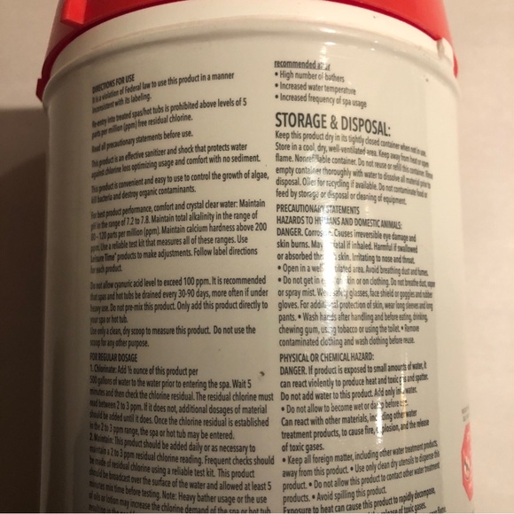 Leisure Time Spa Chemicals - Spa 56 Chlorinating Granules 5 lb - Picture 6 of 9